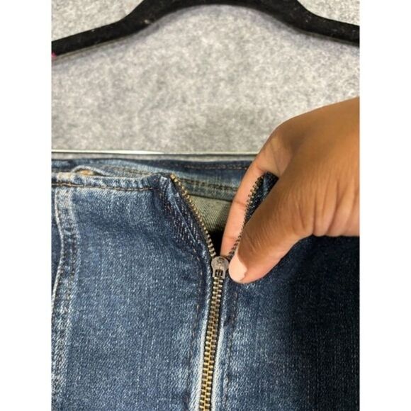 ZARA DENIM PATCHWORK MIDI DRESS DENIM NWT - Picture 12 of 16